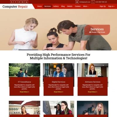 Computer Repair Website Examples 的图像结果