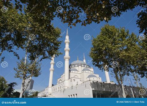 Namazgja Main Mosque of Bektashi Religion in Tirana, Albania Stock Image - Image of beautiful ...
