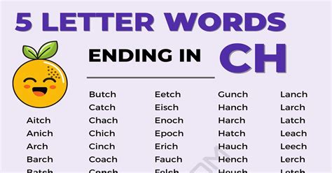 Cvc Words With Ch At The End at Stacey Diaz blog