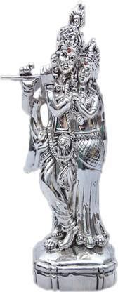 MAA SILVER Pure Silver Radha Krishna Idol/Statue Decorative Showpiece ...