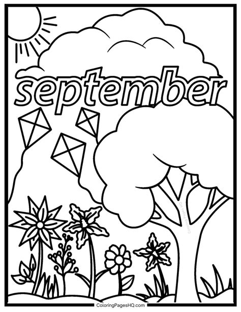 September Coloring Pages (Free PDF Printables) - Coloring Pages HQ