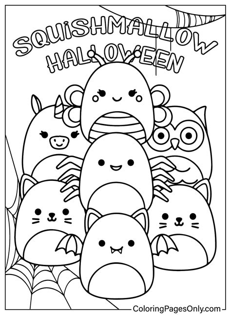 28 Squishmallow Halloween Coloring Pages - ColoringPagesOnly.com