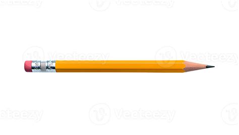 A classic yellow number two pencil sharpened and ready for writing ...