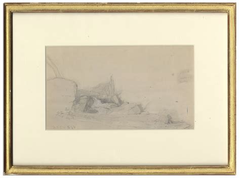 Lot Detail - Husdon River School Painter, Jasper Francis Cropsey Pencil ...