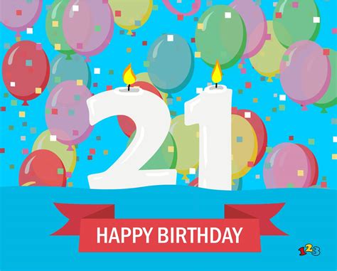 21st birthday - Birthday - send free eCards from 123cards.com