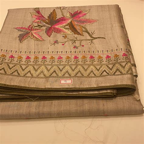 Buy Tussar Saree -Chiku shade Search code 6001 Online