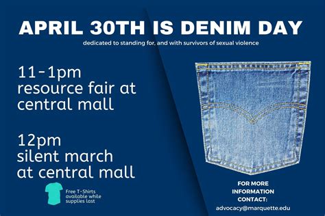 Participate in Denim Day, April 30 | Marquette Today