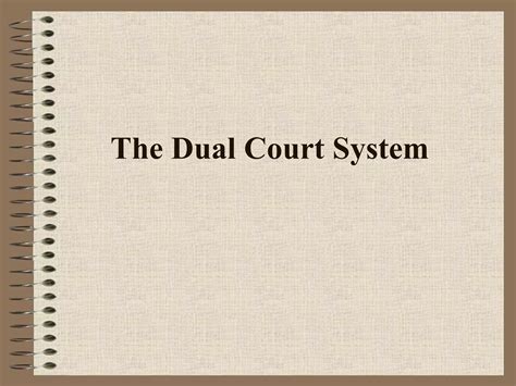 Dual court system | PPT
