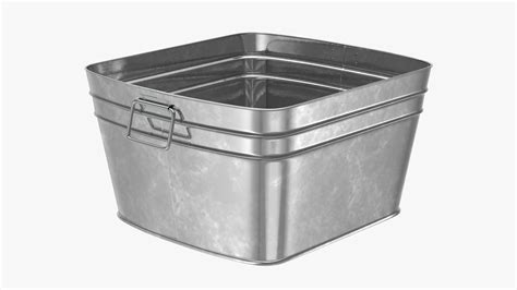 Galvanized Steel Tub Collection 2 3D Model $49 - .3ds .fbx .obj .ma ...