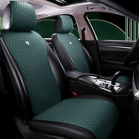 Red Rain Leather Seat Cover for Cars 2/3 Covered Auto Seat Cushions ...