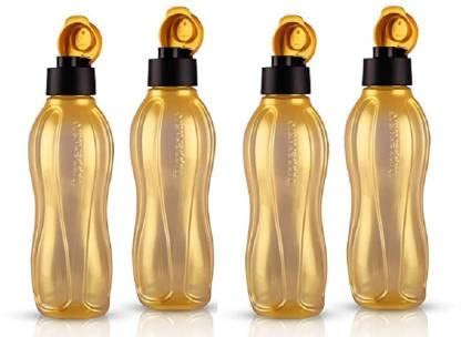 Tupperware Golden Plastic Water Bottle 750 ml Pack of 4 (Golden Color ...