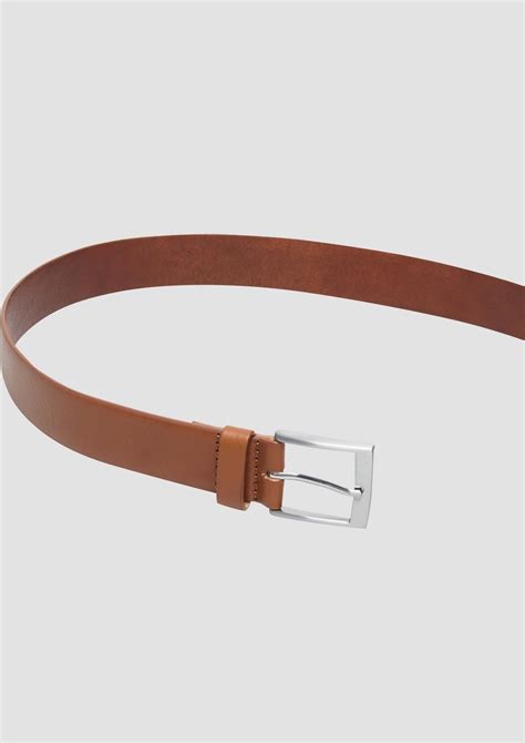 Thin leather belt - cinnamon | s.Oliver