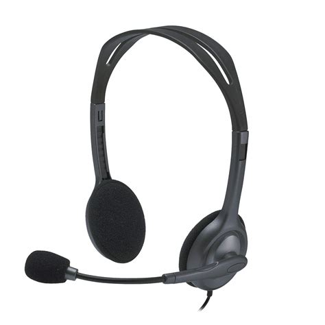 Amazon.in: Buy Logitech H111 Wired On Ear Headphones With Mic Black ...