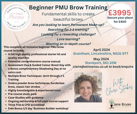 Beginners Brow Permanent Make-up Training - Grantham, PMU Focus ...