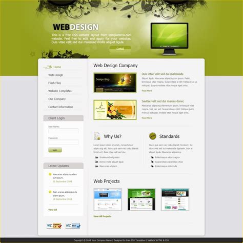 Free One Page Html Website Template - BEST HOME DESIGN IDEAS