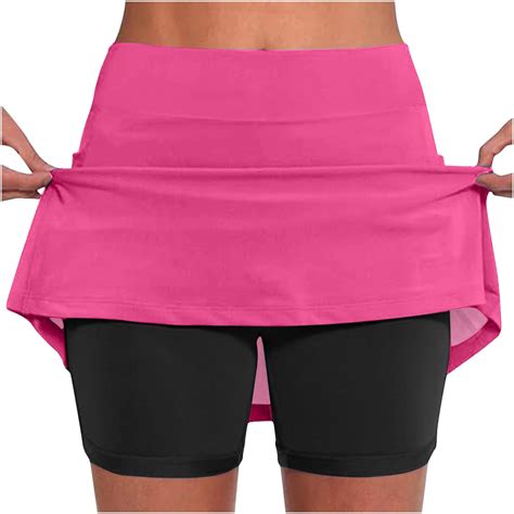 Plus Size Summer Skorts for Woman High Waisted Tennis Biker Skorts ...
