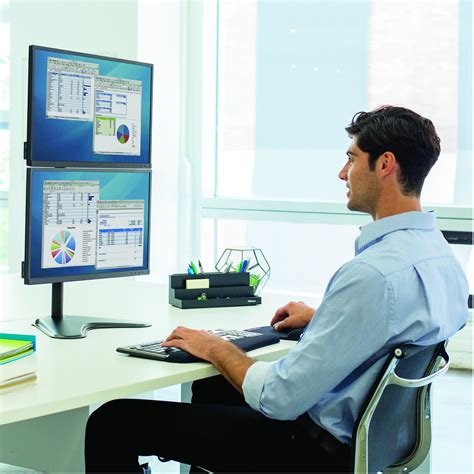 Buy Fellowes 8044001 Professional Series Free-Standing Stacked Monitor ...
