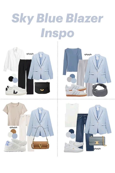Sky Blue Blazer Inspo | Jacket outfit women, Casual outfits, Blazer ...