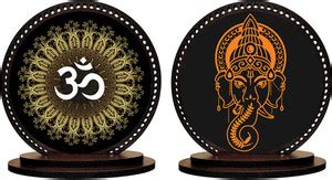 GiftzLane Om Divine & Ganesha Car Dashboard Idol Combo #593 Showpiece ...