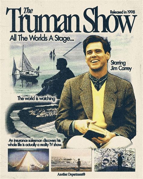 Poster by @another.dept | Graphic poster, The truman show, Movie posters
