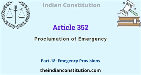 Article 352 Proclamation of Emergency In India