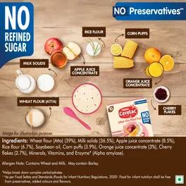 CERELAC Baby Food Cereal | No Refined Sugar | No Preservatives | Wheat ...