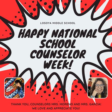 Happy National School Counselor Week! - Losoya Middle School