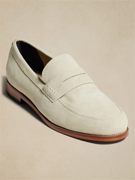 Devyn Suede Penny Loafer | Banana Republic