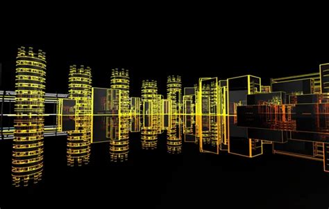 Download wallpaper Neon, Cinema 4D, Rendering, section rendering in ...