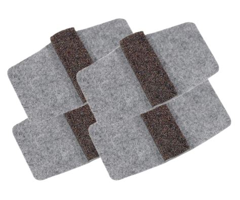 Master Manufacturing Wrap-Around Felt Floor Savers, Fits Most Chair ...