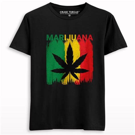 Marijuana Rasta Flag T-shirt – Crunk Thread