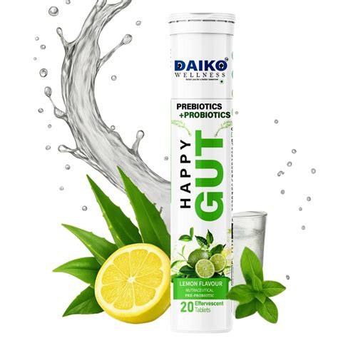 Happy Gut – Pre & Probiotic effervescent Tablets for Digestion ...