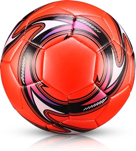 Agatige Soccer Ball Official, Red Lightweight Soccer Ball Size 5 ...