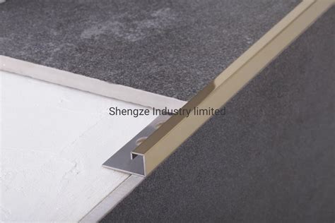 Wall Stainless Steel Tile Edge Curved Trim for Porcelanato Flooring ...