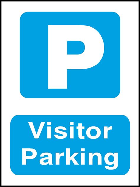 Visitor Parking Safety Sign