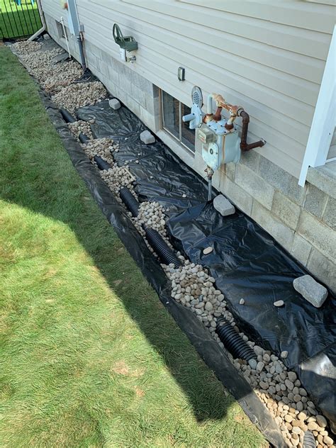 Waterproofing basement exterior foundation drainage to fix damp wet ...