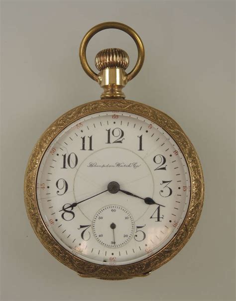 18 size 23 Jewel Two Tone Hampden Special Railway pocket watch c1902