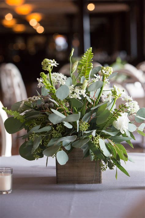 Lindsay and Andrew's WeddingEngaging Events Charleston | Greenery floral arrangement, Green ...