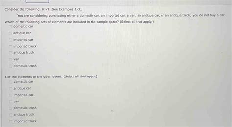 Solved: Consider the following. HINT [See Examples 1-3.] You are ...