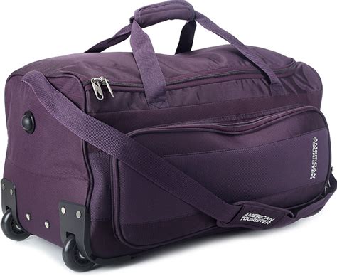 American Tourister Aegis Plus 23 inch/58 cm Duffel Strolley Bag Purple ...