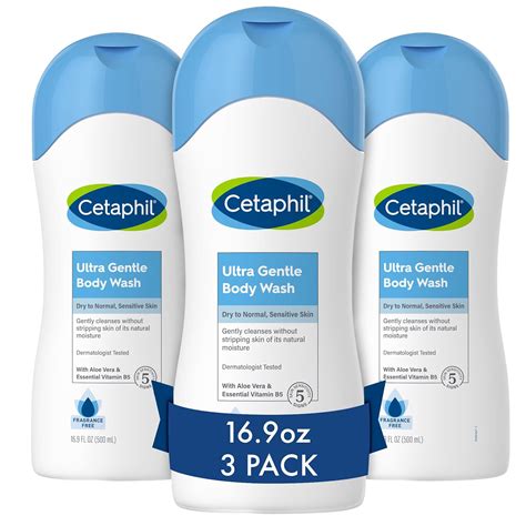 Amazon.com : Cetaphil Ultra Gentle Refreshing Body Wash, For Dry to ...