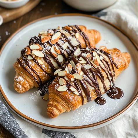 Quick & Easy Chocolate Almond Croissants | Recipe | Chocolate almonds ...
