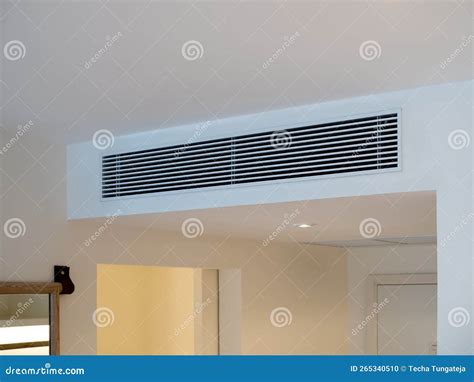 Air Conditioning Wall Mounted Ventilation System on Ceiling in the ...