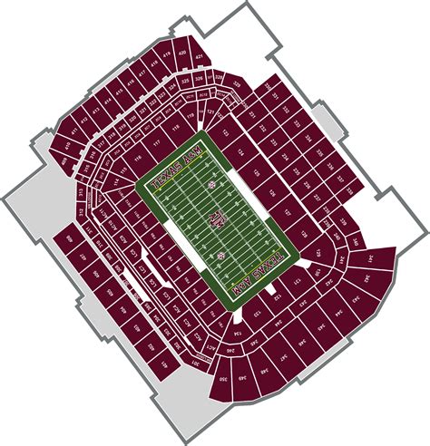 Grafico De Assentos De Kyle Field Kyle Field Facilities Texas A&M