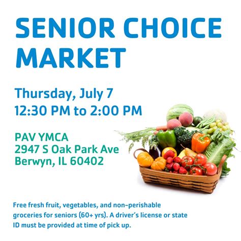 Pav YMCA on Twitter: "Senior Choice Market is TODAY from 12:30-2:00pm ...
