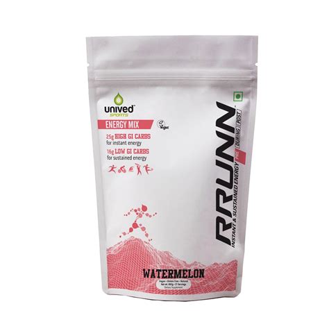 Unived Rrunn Pre Energy Sports Drink Mix, Instant & Sustained Energy ...