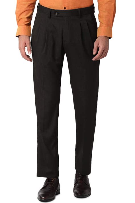 Buy Peter England Men's Slim Fit Formal Trousers at Amazon.in