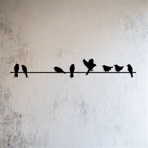 Bird On The Wire Wood Wall Decor – 7 Decore