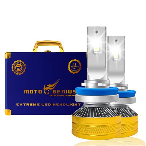 MOTO GENIUS Super Bright 300W LED Headlight Conversion Kit for Car ...