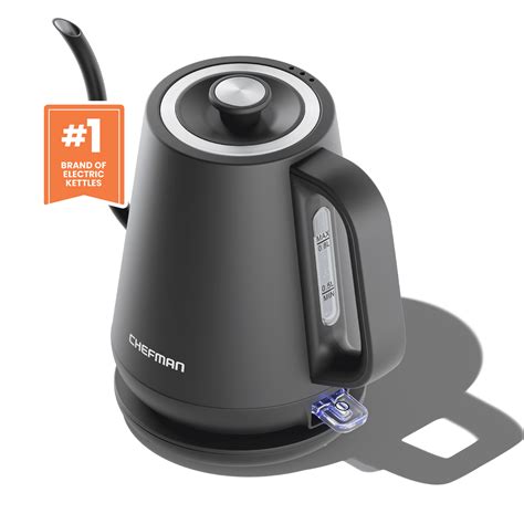 Chefman Precise Pour 0.8L Electric Gooseneck Kettle with Automatic Shut ...